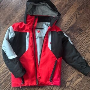Obermeyer Red and Black Kids Raincoat